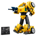 Set LEGO® Icons Transformers Bumblebee (10338) - Construction Détail du Robot Culte des Années 1980
