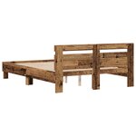 vidaXL Cadre de lit en bois Bois de récup 150 x 200 cm Solide et résistant