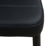 vidaXL Ensemble de table et chaise de salle à manger 3 pièces noir