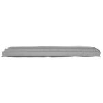 vidaXL Coussin de palette pour banc Gris 150x40x8 cm Tissu Oxford