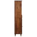 vidaXL Buffet 38x33x160 cm en bois massif de manguier