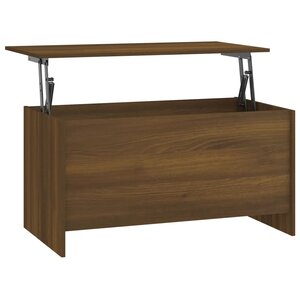 vidaXL Table basse Chêne marron 102x55 5x52 5 cm Bois d'ingénierie
