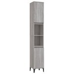 vidaXL Ensemble de meubles de salle de bain 3 Pièces Sonoma gris