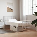 vidaXL Matelas en mousse blanc 80x220 cm dureté H2 H3