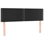 vidaXL Sommier à lattes de lit avec matelas Noir 140x190 cm Similicuir