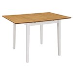 vidaXL Mobilier de salle à manger 5 Pièces MDF Blanc