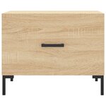vidaXL Table basse Chêne sonoma 50x50x40 cm Bois d'ingénierie