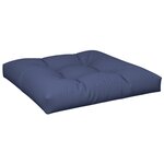 vidaXL Ensemble de coussins en palette bleu marine 70x40x12 cm tissu