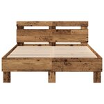 vidaXL Cadre de lit en bois Naturel Bois massif 120 x 200 cm Durable