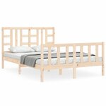 vidaXL Cadre de lit sans matelas 140x190 cm bois de pin massif