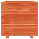 vidaXL Jardinière cire marron 50x50x49 5 cm bois de pin massif