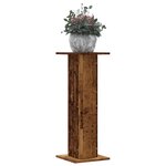 vidaXL Supports pour plantes 2 Pièces vieux bois bois d'ingénierie