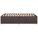 vidaXL Cadre de lit Marron foncé 120x200 cm Tissu