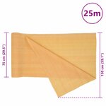 vidaXL Filet brise-vue sable 1 5x25 m PEHD 150 g/m²