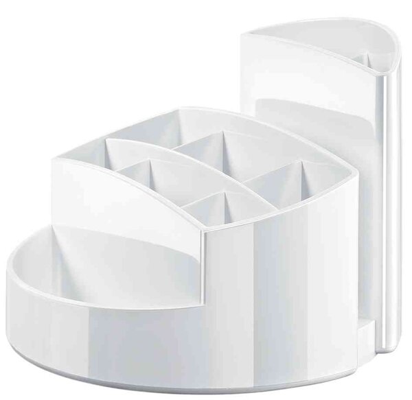 Multipot à crayons RONDO 9 compartiments Diam 140 mm Blanc HAN