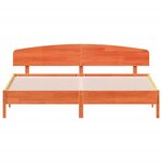 vidaXL Cadre de lit sans matelas cire marron 180x200cm bois pin massif