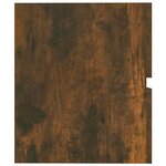 vidaXL Armoire de lavabo Chêne fumé 41x38 5x45 cm Bois d'ingénierie