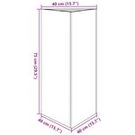 vidaXL Jardinières 2 Pièces blanc triangulaire 40x34 5x70 cm acier