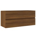 vidaXL Armoire de lavabo Chêne marron 100x38 5x45 cm Bois d'ingénierie