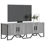 vidaXL Meuble TV sonoma gris 122x34x41 cm bois d'ingénierie