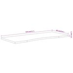 vidaXL Dessus de bureau 120x60x2 5 cm rectangulaire bois massif acacia