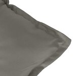 vidaXL Coussin de banc de jardin gris foncé mélangé 100x50x7 cm tissu