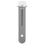 vidaXL Supports d'étagères 4Pièces argenté acier inoxydable