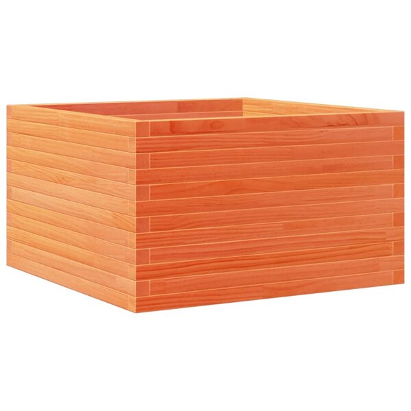 vidaXL Jardinière cire marron 80x80x45 5 cm bois de pin massif