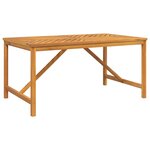 vidaXL Ensemble de salle à manger de jardin 7 pièces en bois d'acacia