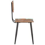 vidaXL Chaises à manger lot de 6 bois de récupération solide