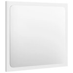 vidaXL Ensemble de meubles de salle de bain Blanc brillant Aggloméré