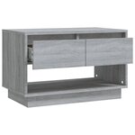 vidaXL Meuble TV sonoma gris 70x41x44 cm bois d'ingénierie