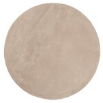 vidaXL Tapis HUARTE à poils courts doux et lavable sable Ø 200 cm