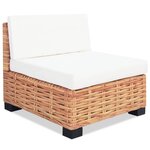 vidaXL Ensemble de canapés 14 Pièces Rotin naturel