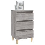 vidaXL Table de chevet sonoma gris 40x35x70 cm bois d'ingénierie