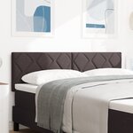 Tête de lit LED vidaXL Design en blocs de diamant Marron foncé 160 cm Tissu