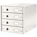 Leitz armoire à tiroirs wow blanc 4 tiroirs
