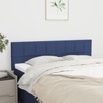 vidaXL Têtes de lit 2 Pièces Bleu 72x5x78/88 cm Tissu