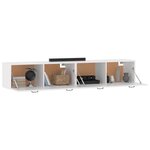 vidaXL Armoires murales 2 Pièces Blanc 100x36 5x35 cm Bois d'ingénierie