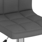 vidaXL Tabourets de bar lot de 2 gris foncé tissu