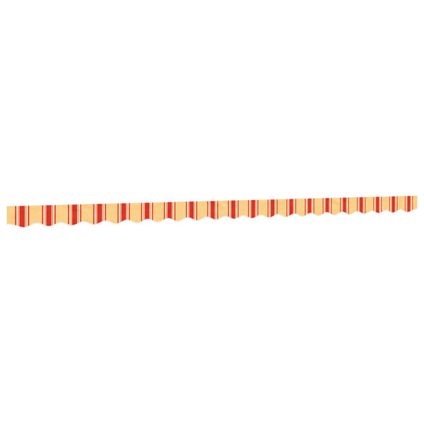 vidaXL Tissu de remplacement de cantonnière d’auvent jaune orange 5 m