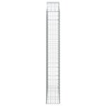 vidaXL Panier de gabions arqué 150x30x200/220 cm Fer galvanisé