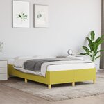 vidaXL Cadre de lit sans matelas vert 120x200 cm tissu
