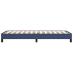 vidaXL Cadre de lit sans matelas bleu 100x200 cm tissu
