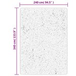vidaXL Tapis shaggy PAMPLONA poils longs moderne doré 240x340 cm