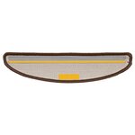 vidaXL Tapis d'escalier 15 Pièces marron 56x17x3 cm