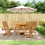 vidaXL Ensemble à manger de jardin 5 Pièces Bois d'acacia solide