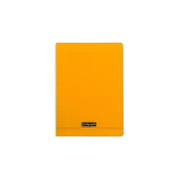 Cahier piqué 8000 POLYPRO orange 21x29,7cm 192p séyès 90g CALLIGRAPHE