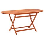 vidaXL Ensemble à manger d'extérieur pliable 9 Pièces Bois d'eucalyptus