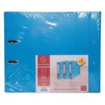 Lot De 3 Classeurs À Levier - Dos De 80mm - Format À Classer A4 - Extérieur En Polypropylène / Intérieur En Papier - Bleu Clair - X 4 - Exacompta